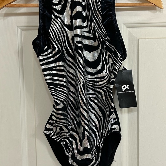 GK Other - Zebra Print NWT GK leotard with matching scrunchie.